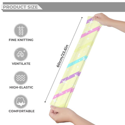 Sparkle Stars Over Knee Stocking Socks (Yellow)