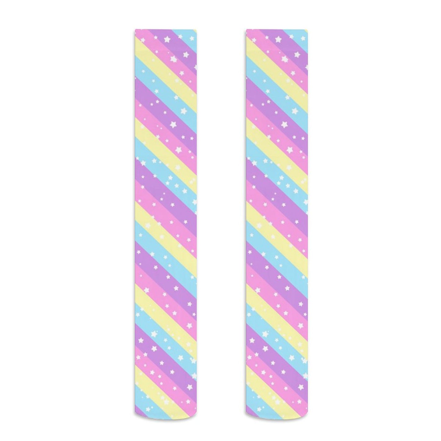 Starry Party Rainbow Over Knee Stocking Socks