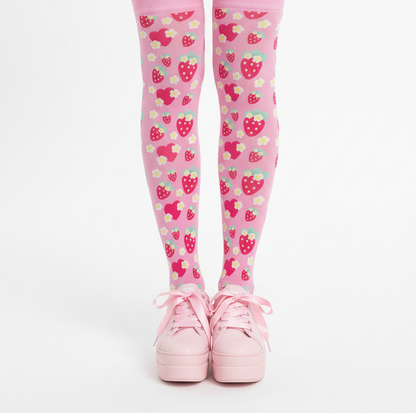 kawaii fashion decora kei over knee stocking socks pop kei pantyhose jfashion harajuku style fairy kei yume kawaii