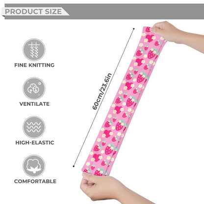 Strawberry Cutie Over Knee Stocking Socks (Soda Pop Fruity Berry Pink)