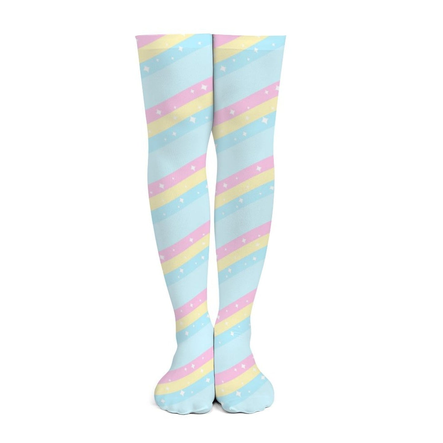 Teatime Fantasy Over Knee Stocking Socks (Blue)