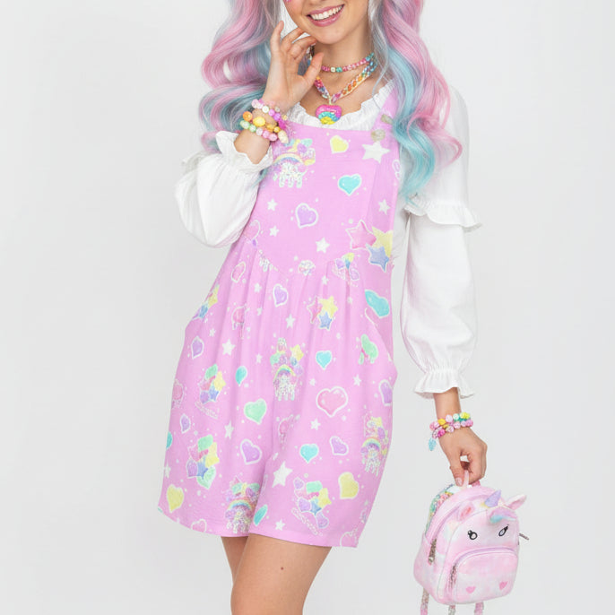 Kawaii fashion fairy kei decora kei Harajuku style shorts overalls cutecore