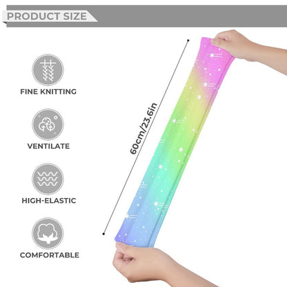 Wishful Rainbow Over Knee Stocking Socks