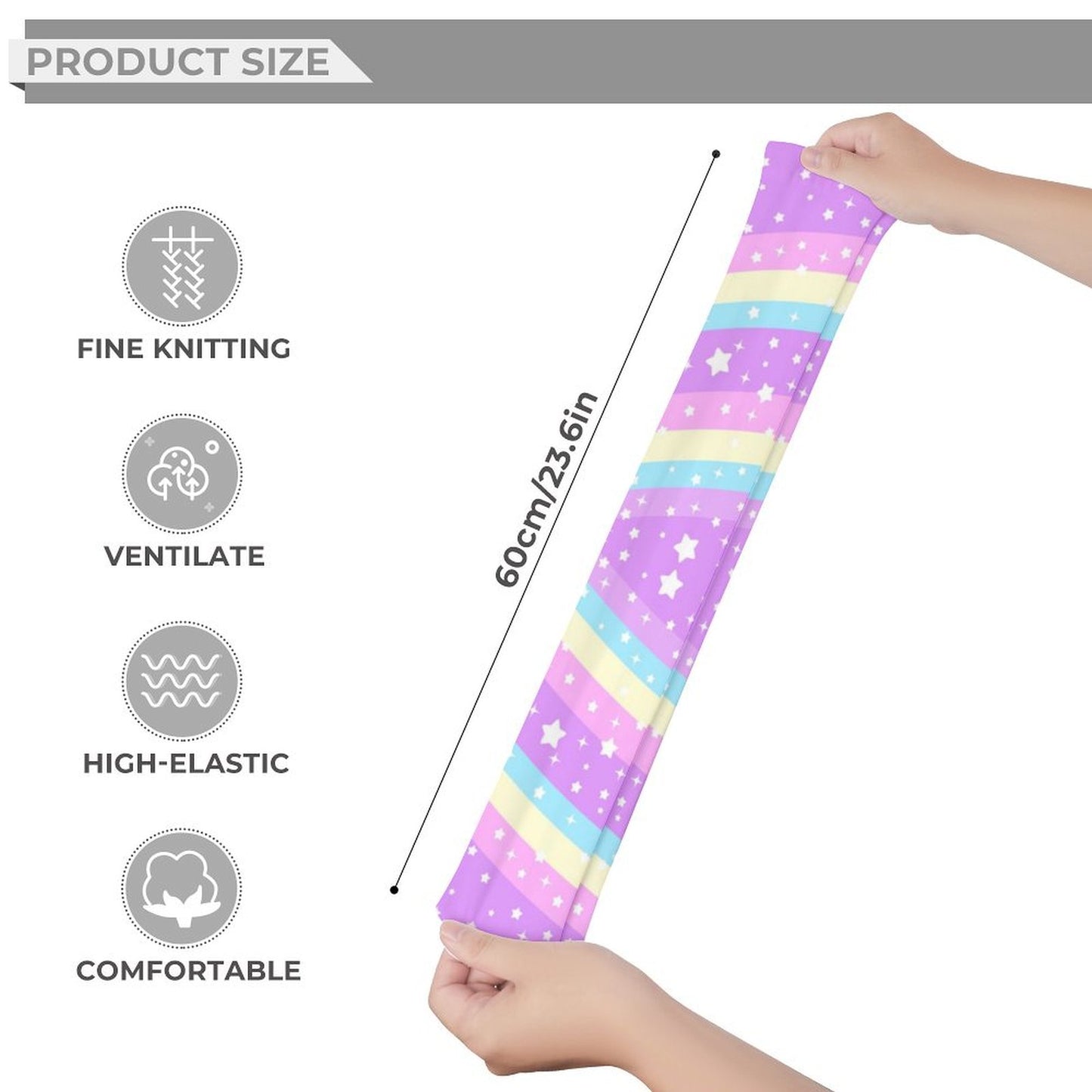 Rainbow Stardust Unicorn Over Knee Stocking Socks