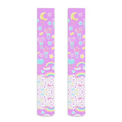 Pastel Party Over Knee Stocking Socks (Lavender)