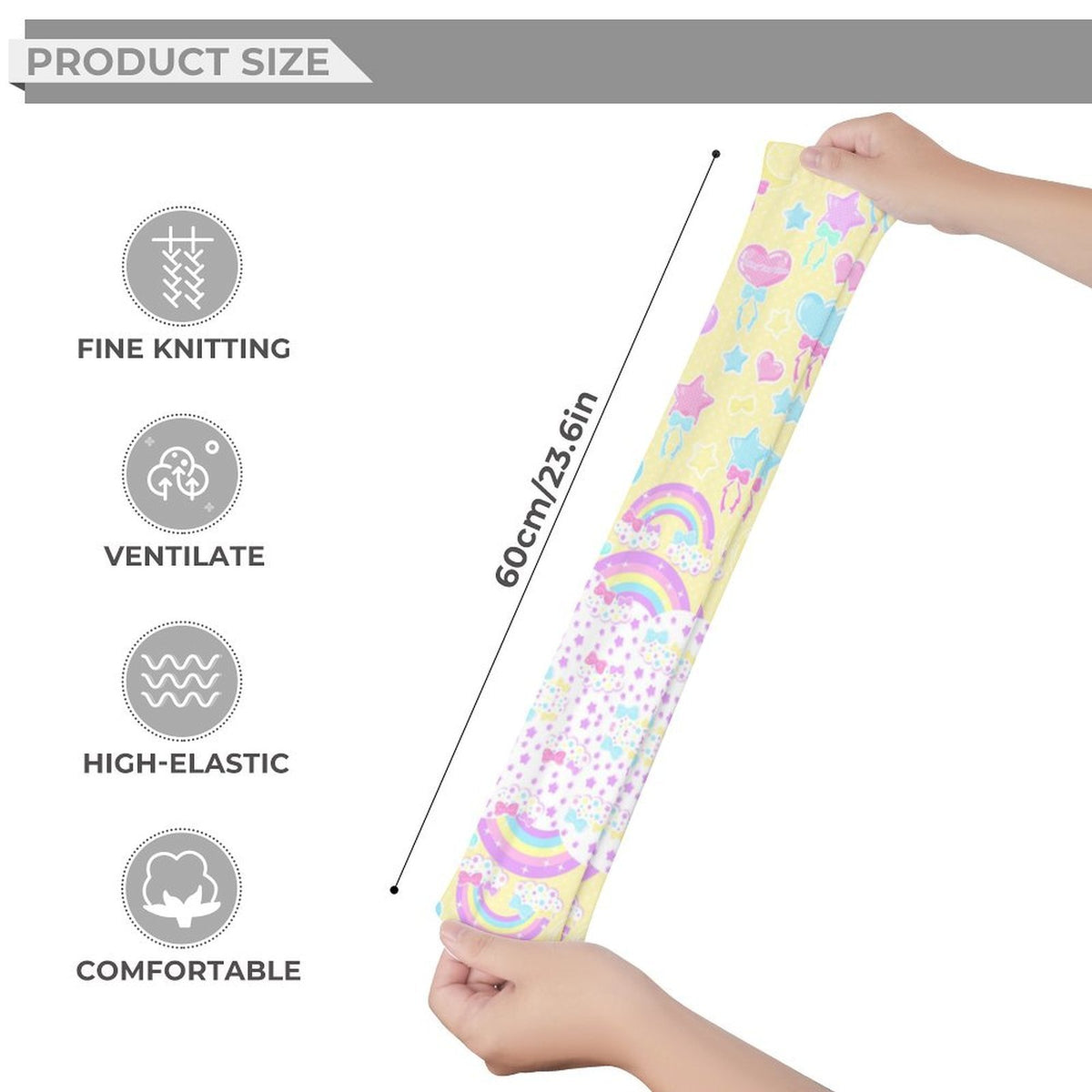 Pastel Party Over Knee Stocking Socks (Yellow)