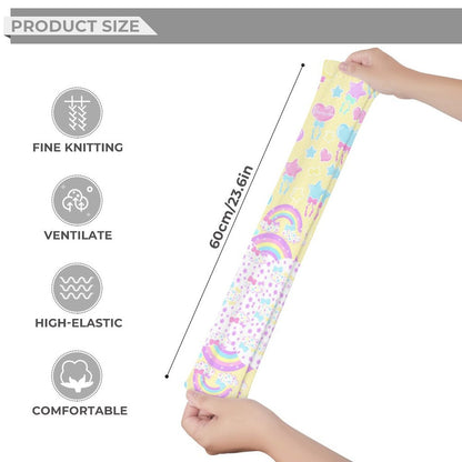 Pastel Party Over Knee Stocking Socks (Yellow)