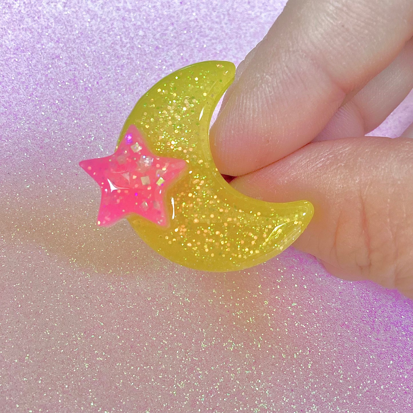 Magical Moon Ring (Yellow Sparkle Star)