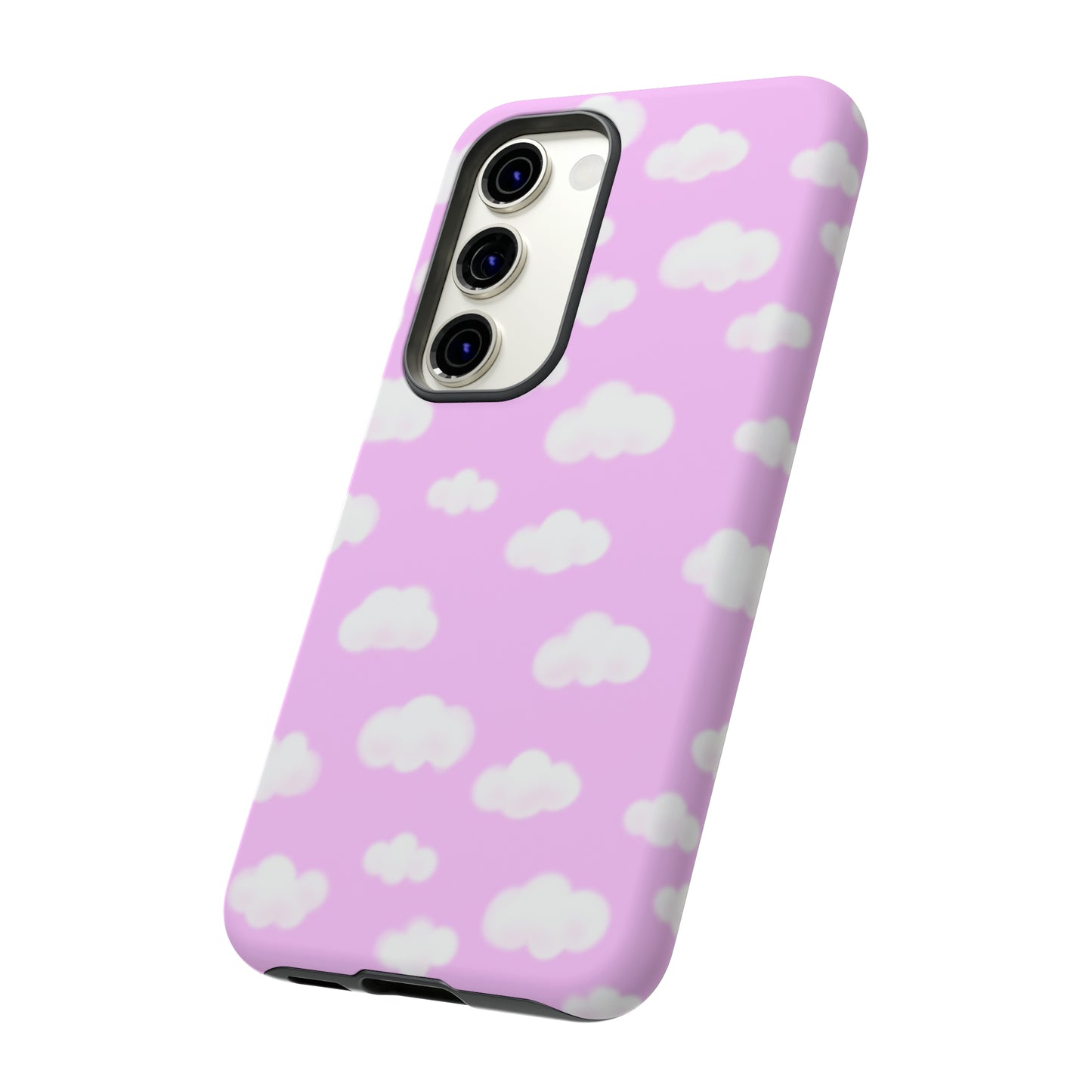 Dreamy Clouds Tough Phone Case (Taffy Pink)