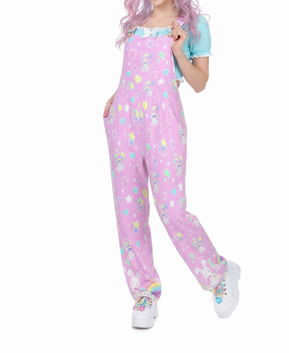 
Kawaii fashion fairy kei decora kei Harajuku style shorts romper overalls cutecore candy sweets bunny sprinkles