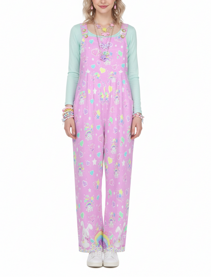 Kawaii fashion fairy kei decora kei Harajuku style shorts romper overalls cutecore candy sweets bunny sprinkles