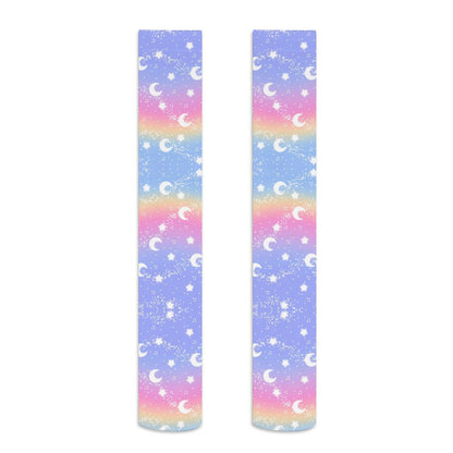 Magical Fairy Time Over Knee Stocking Socks (Rainbow Sunset)