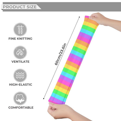 Rainbow Wonderland Over Knee Stocking Socks (Stripes)