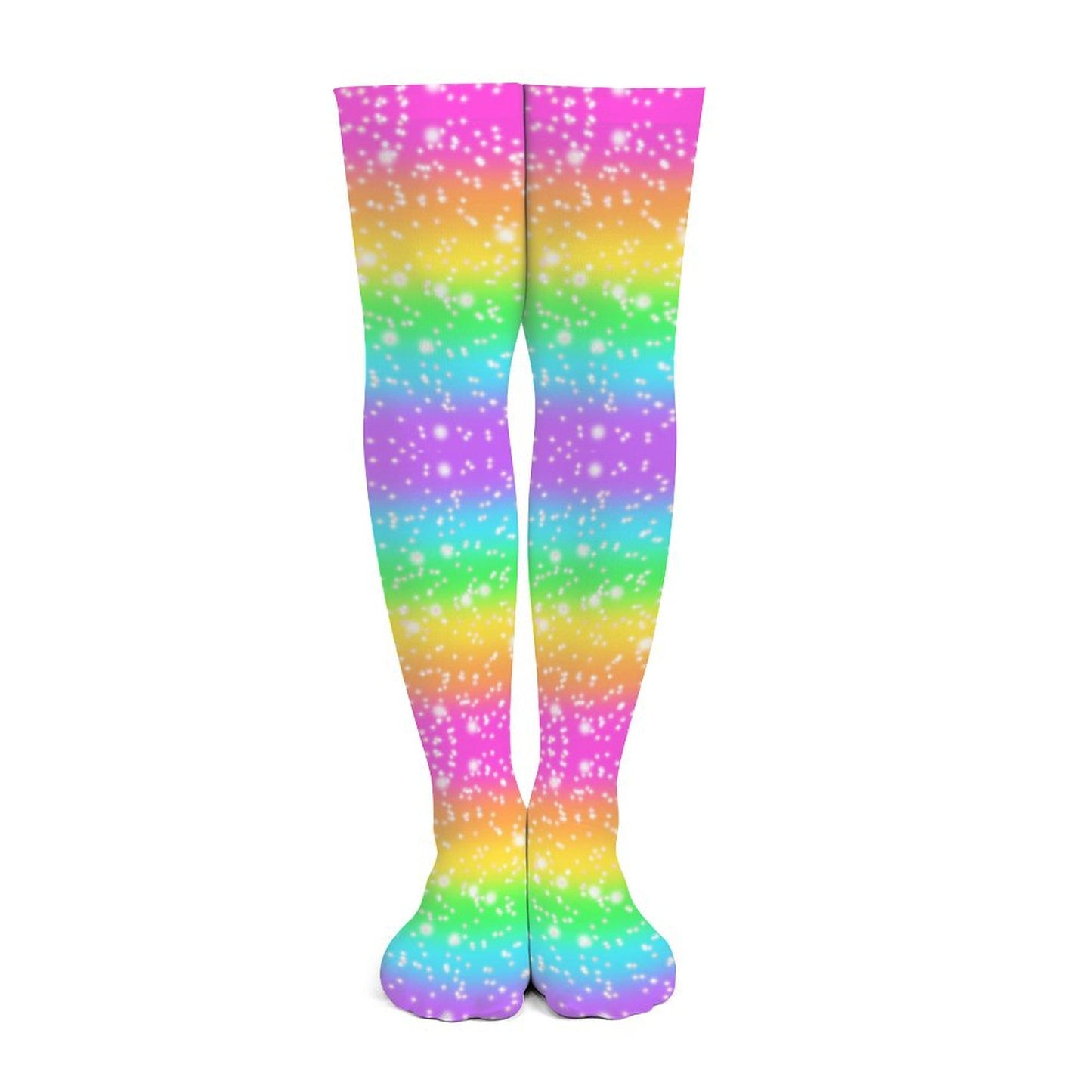 Rainbow Wonderland Over Knee Stocking Socks