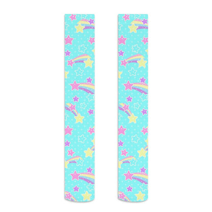 Starry Party Over Knee Stocking Socks (Blue)