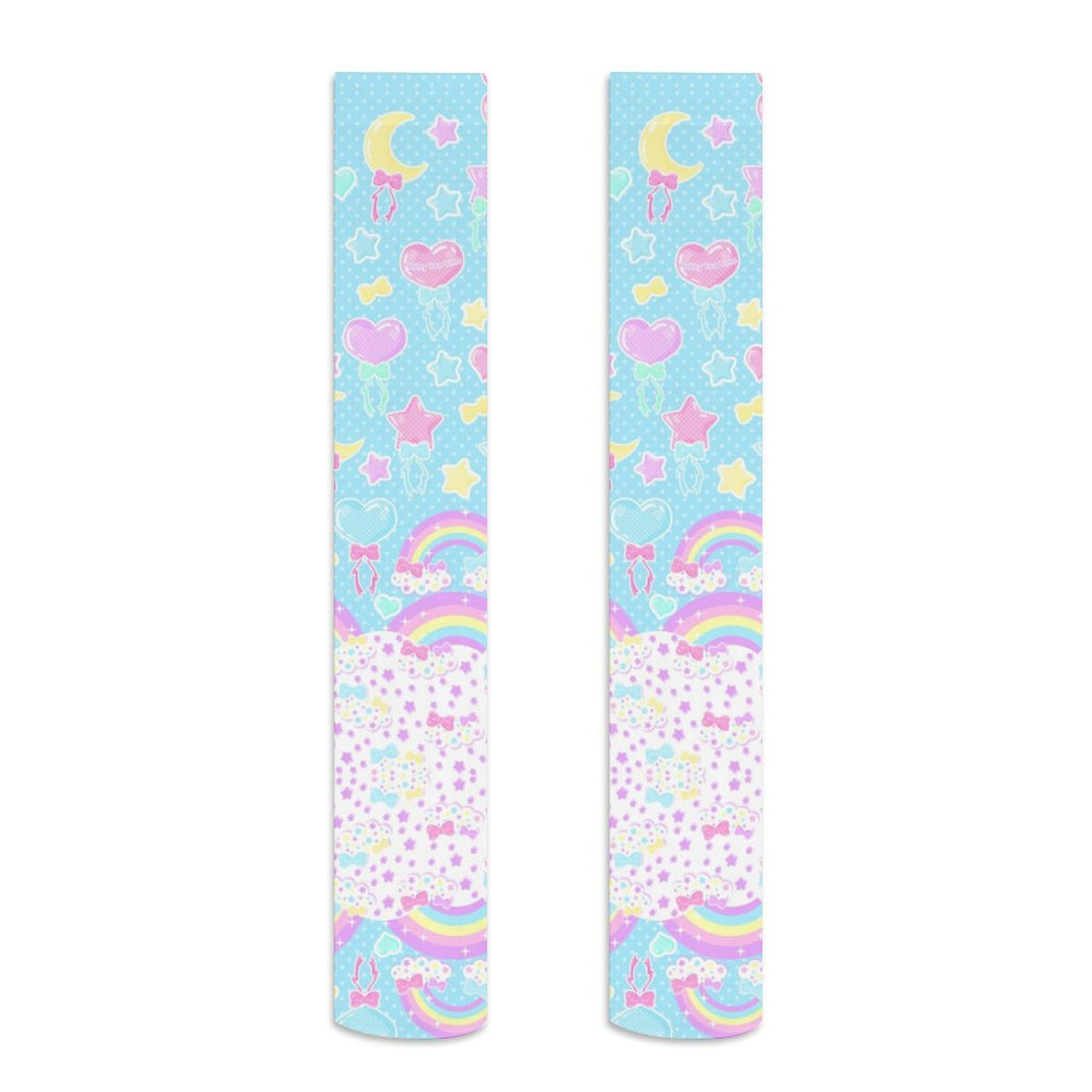 Pastel Party Over Knee Stocking Socks (Blue)