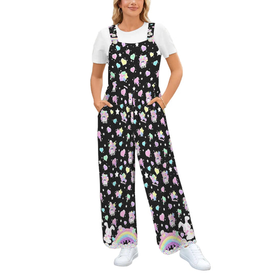 Kawaii fashion fairy kei decora kei Harajuku style shorts romper overalls cutecore candy sweets bunny sprinkles