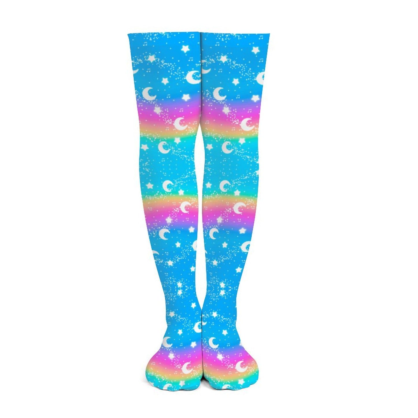 Magical Fairy Time Over Knee Stocking Socks (Rainbow Sunny Day)