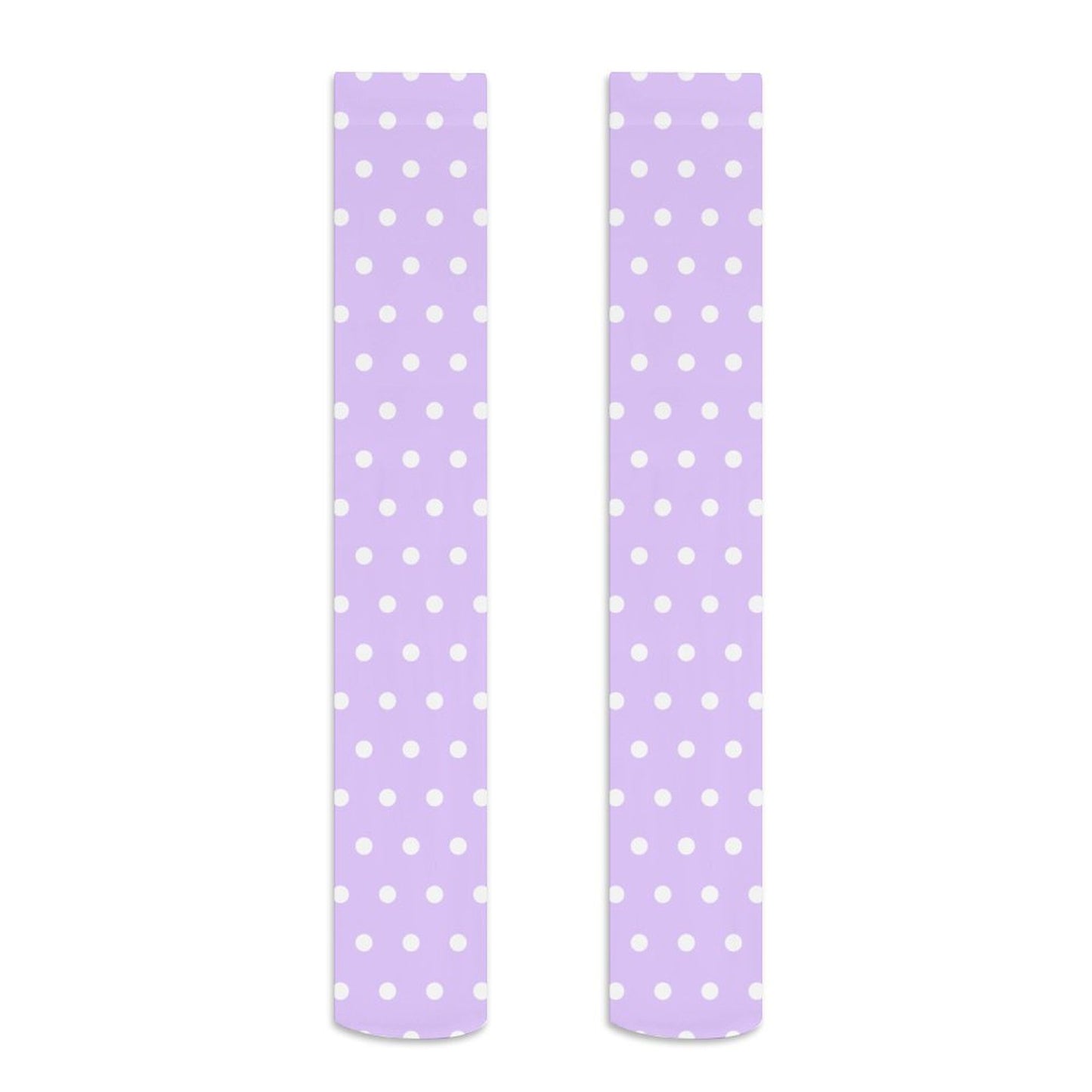 Cute Polka Dots Over Knee Stocking Socks (Purple)