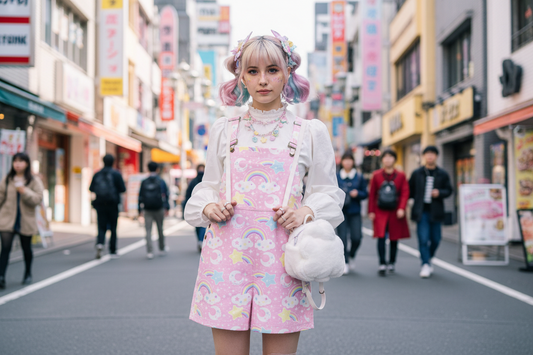 Dreamy Rainbow Pink Unisex Shorts Overalls With Adjustable Straps And Pockets