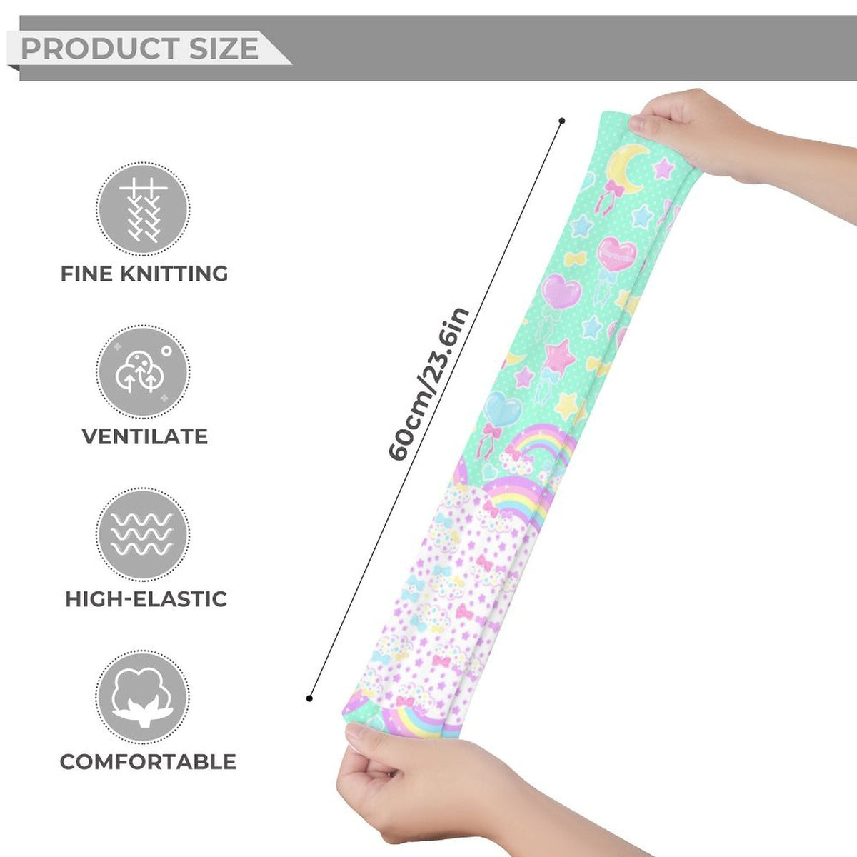 Pastel Party Over Knee Stocking Socks (Mint)