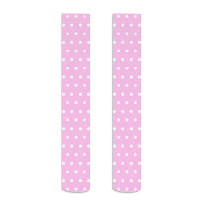 Cute Polka Dots Over Knee Stocking Socks (Pink)