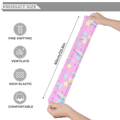 Starry Party Over Knee Stocking Socks (Pink)