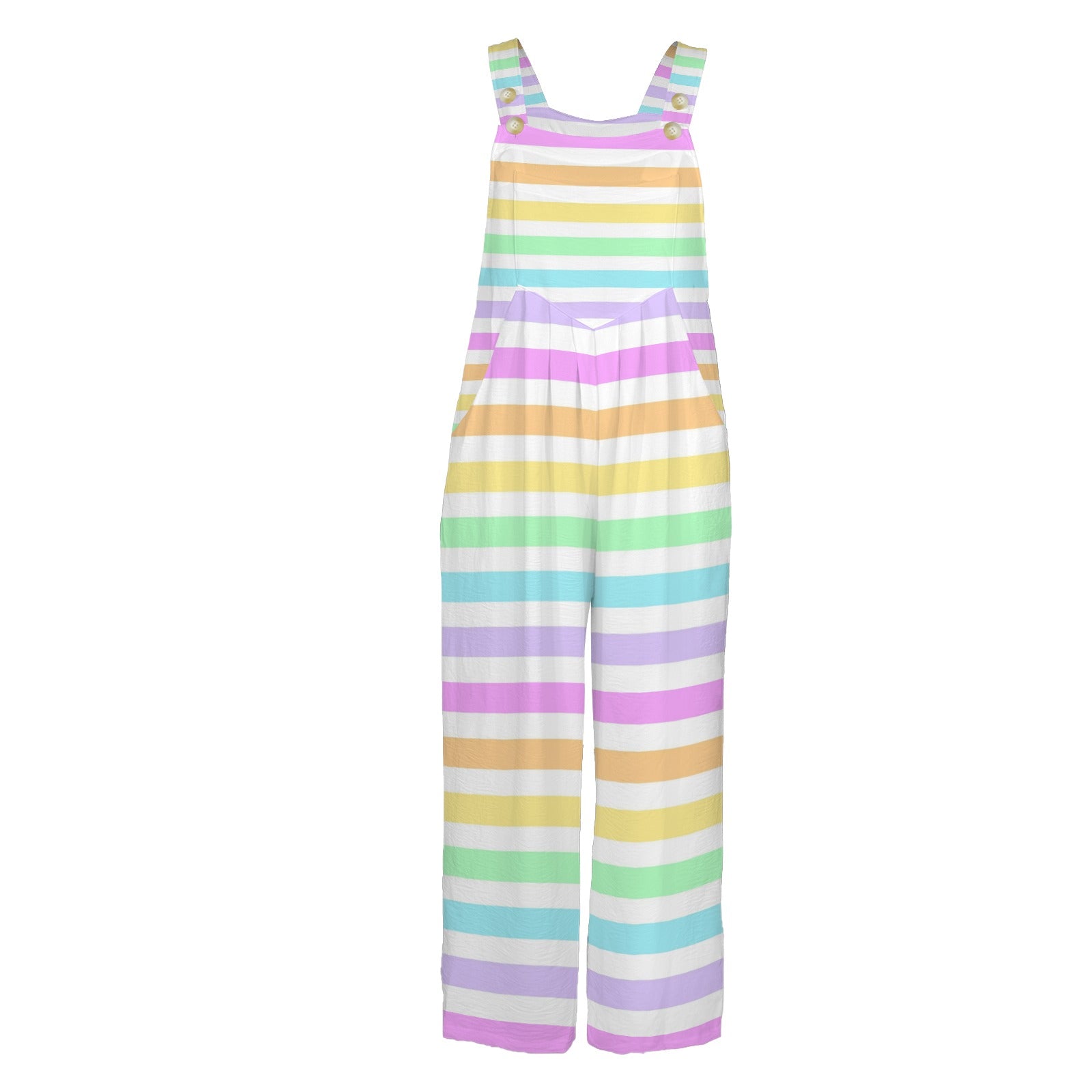 kawaii fashion pastel rainbow overalls jumpsuit harajuku fashion jfashion decora kei pop kei yumekawaii cutecore