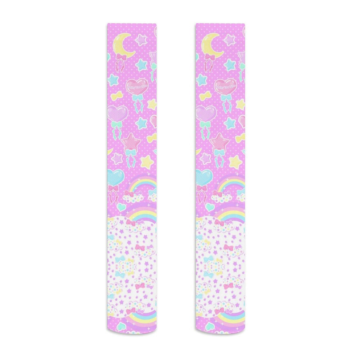 Pastel Party Over Knee Stocking Socks (Pink)