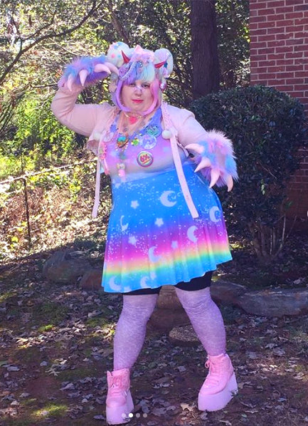 Magical Fairy Time Skater Dress (Rainbow Sunny Day)