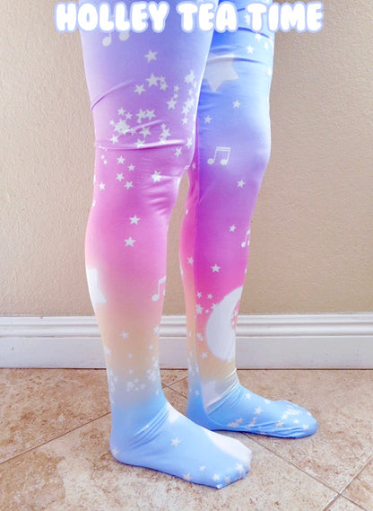 Magical Fairy Time Tights - Rainbow Sunset [Made To Order]