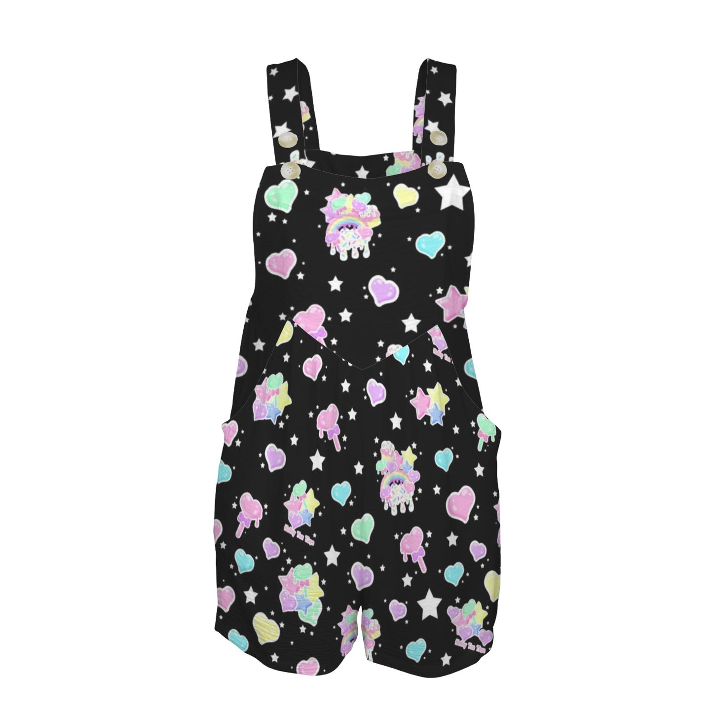 Kawaii fashion fairy kei decora kei Harajuku style shorts overalls cutecore
