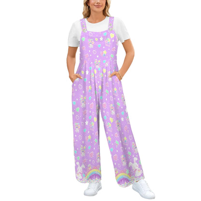 Kawaii fashion fairy kei decora kei Harajuku style shorts romper overalls cutecore candy sweets bunny sprinkles