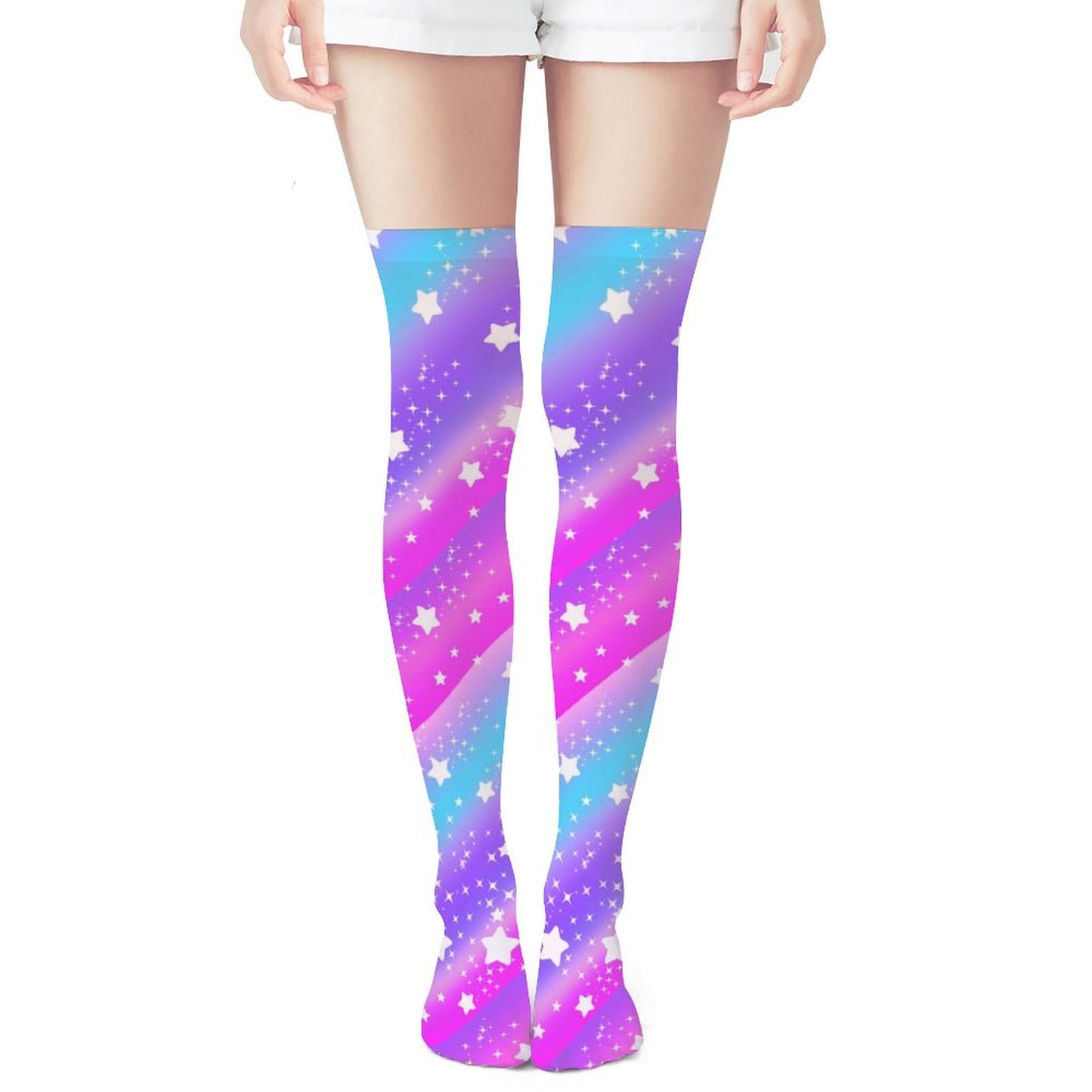Galactic Wish Over Knee Stocking Socks