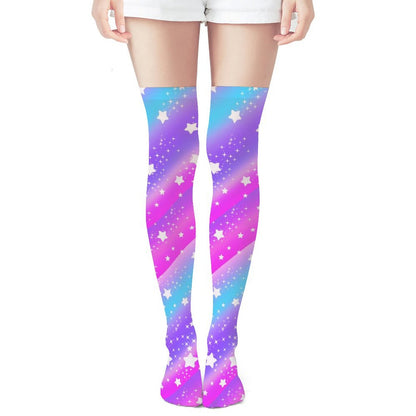 Galactic Wish Over Knee Stocking Socks