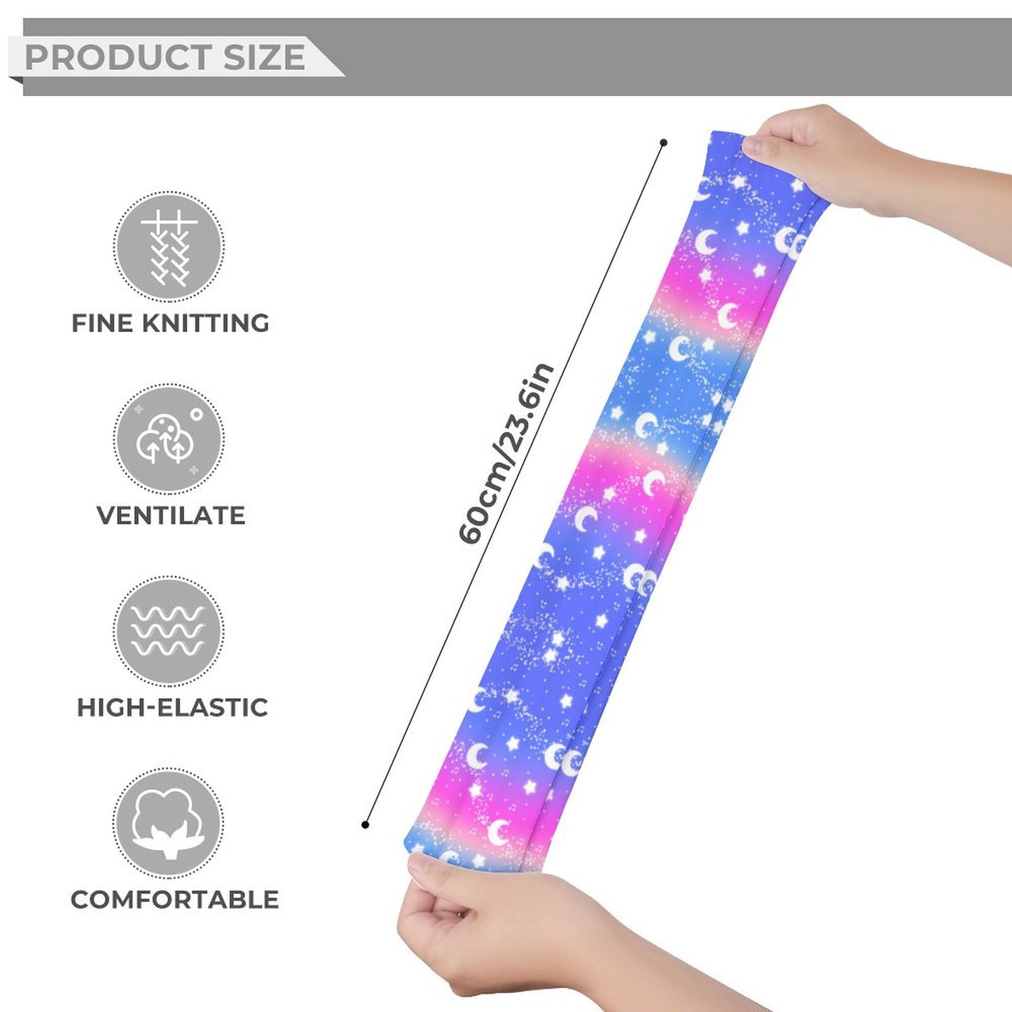 Magical Fairy Time Over Knee Stocking Socks (Rainbow Twilight)