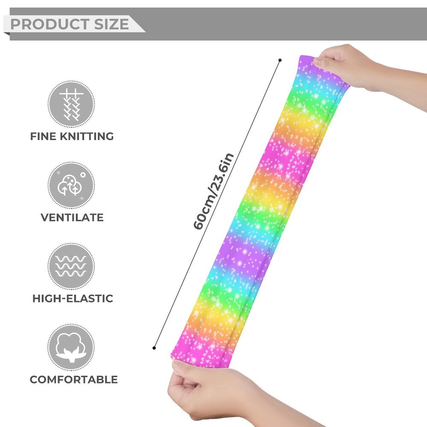 Rainbow Wonderland Over Knee Stocking Socks