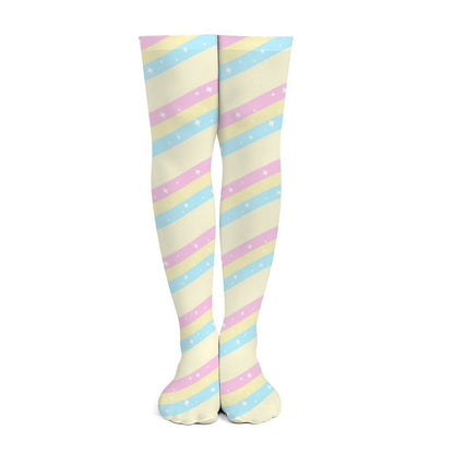 Teatime Fantasy Over Knee Stocking Socks (Yellow)