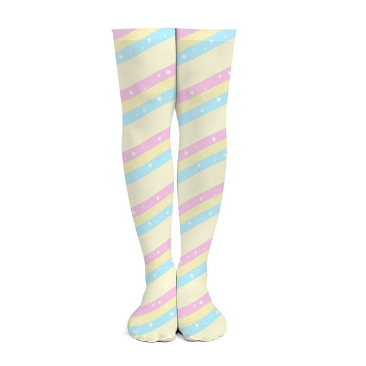 Teatime Fantasy Over Knee Stocking Socks (Yellow)