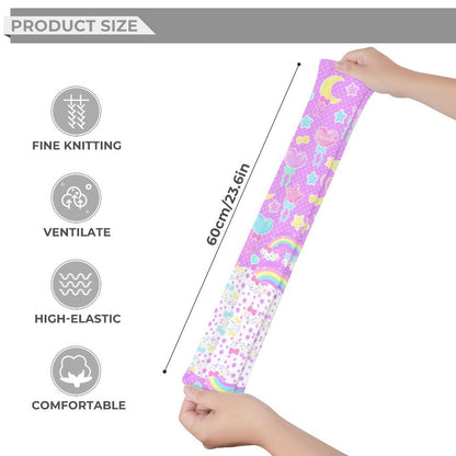 Pastel Party Over Knee Stocking Socks (Lavender)