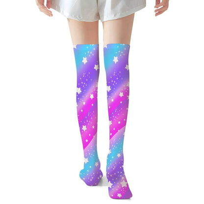 Galactic Wish Over Knee Stocking Socks