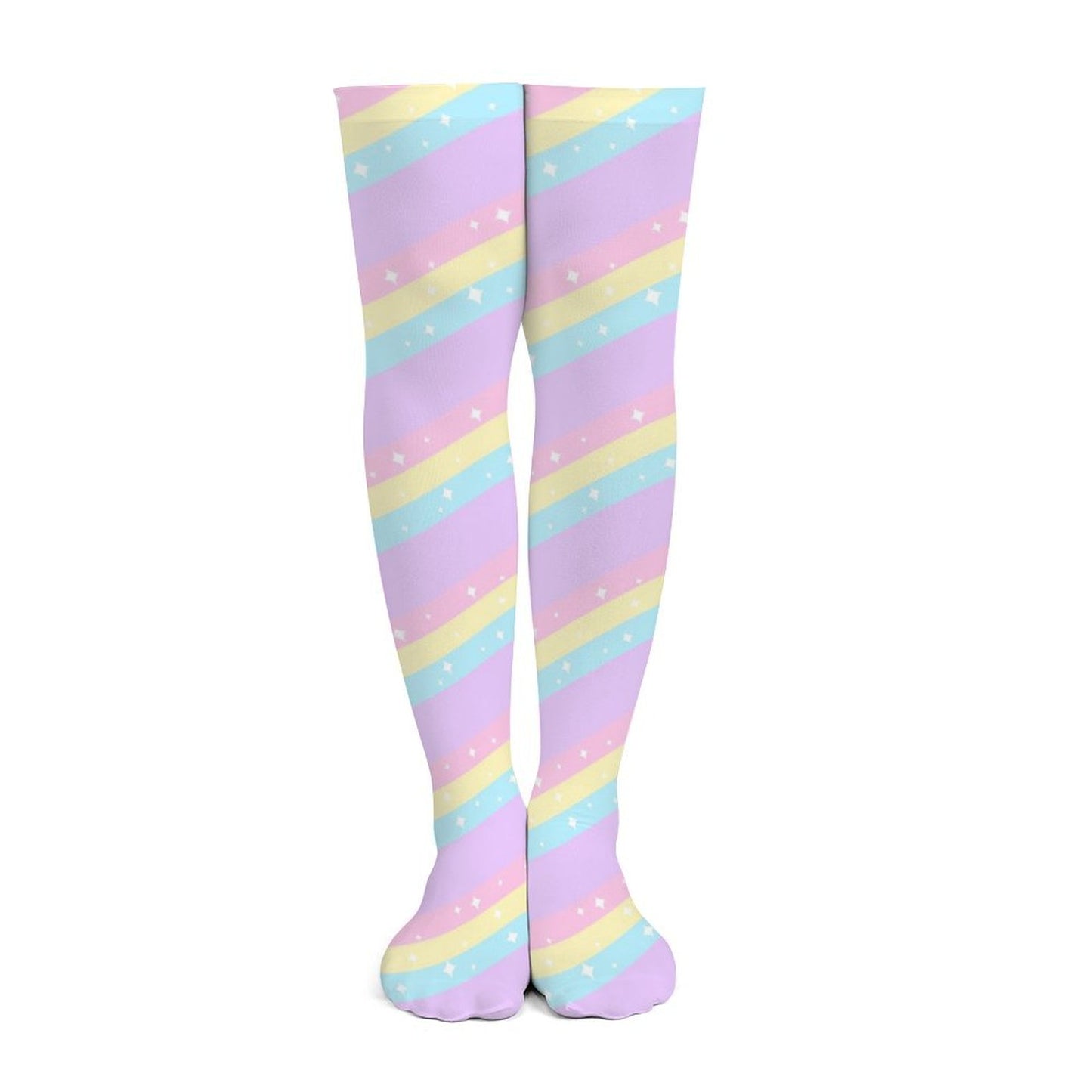Teatime Fantasy Over Knee Stocking Socks (Purple)