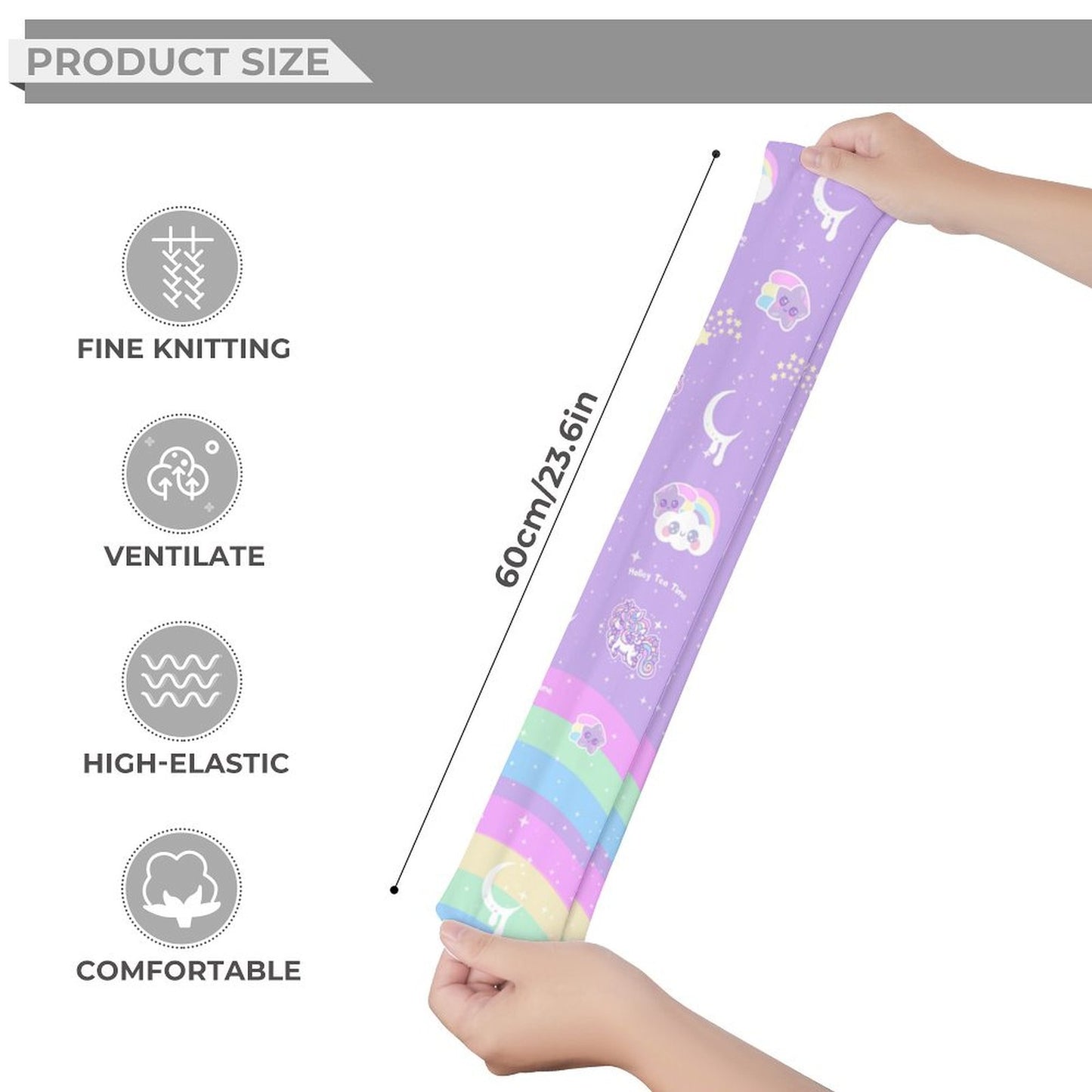 Rainbow Stardust Unicorn Over Knee Stocking Socks