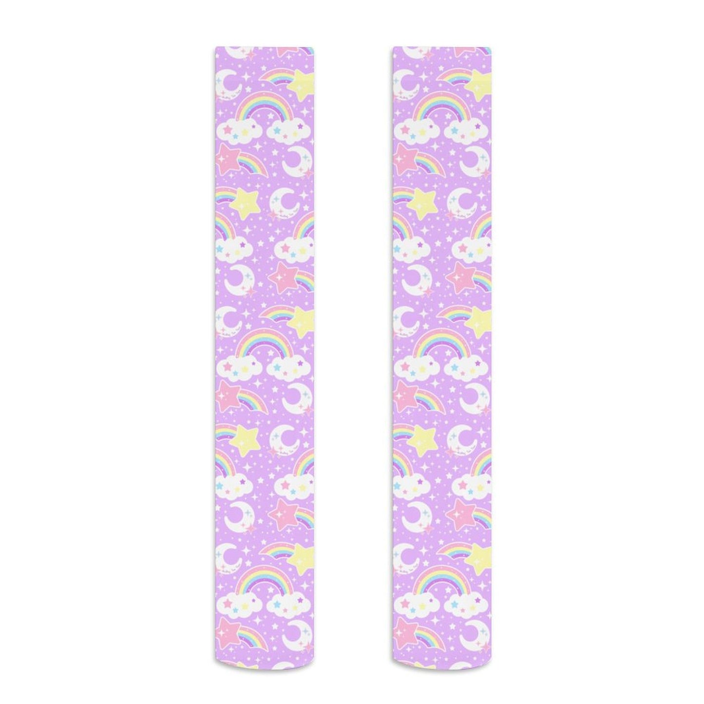 Dreamy Rainbow Over Knee Stocking Socks (Purple)