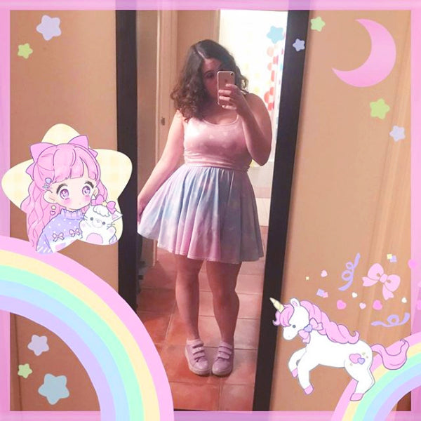 Twinkle Heaven Mini Skater Skirt