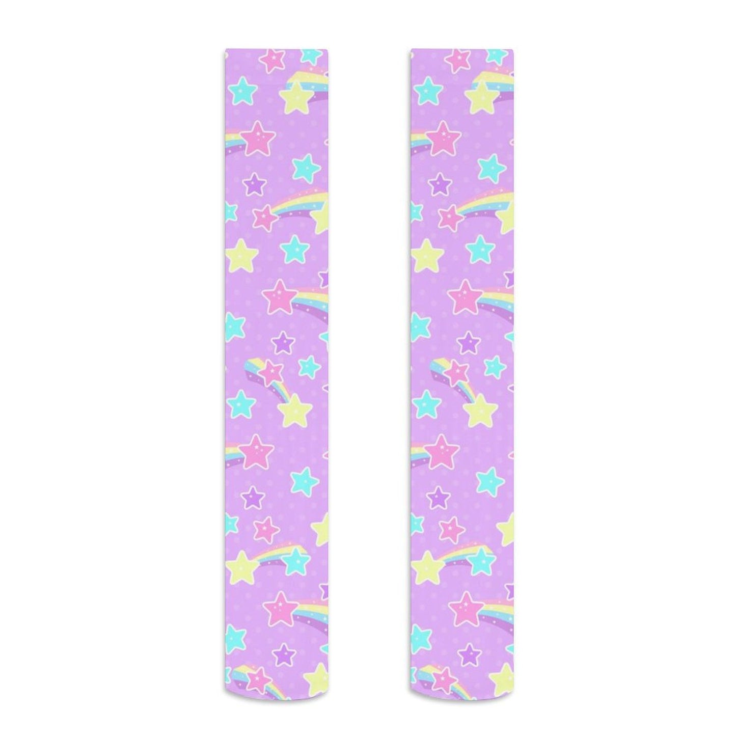 Starry Party Over Knee Stocking Socks (Purple)