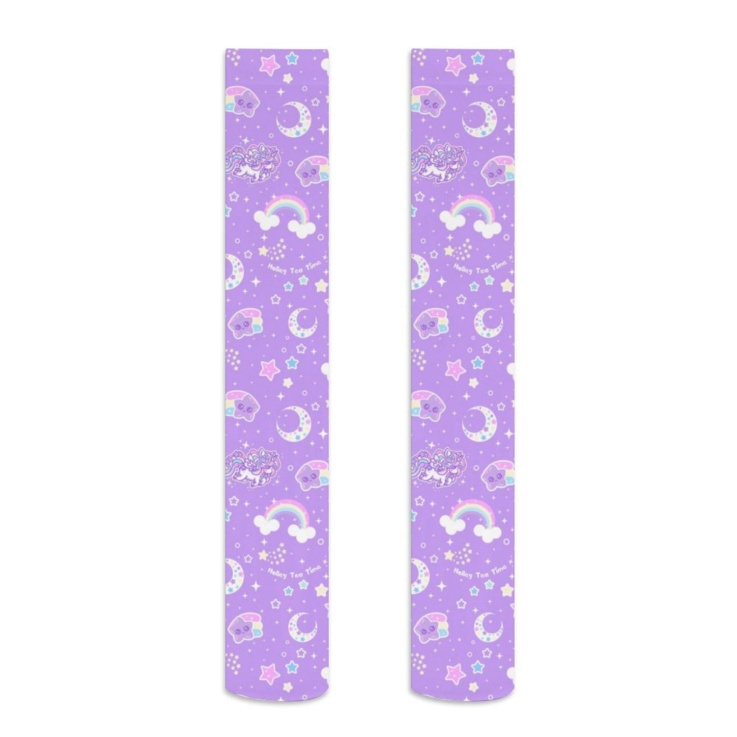 Rainbow Stardust Unicorn Friends Over Knee Stocking Socks