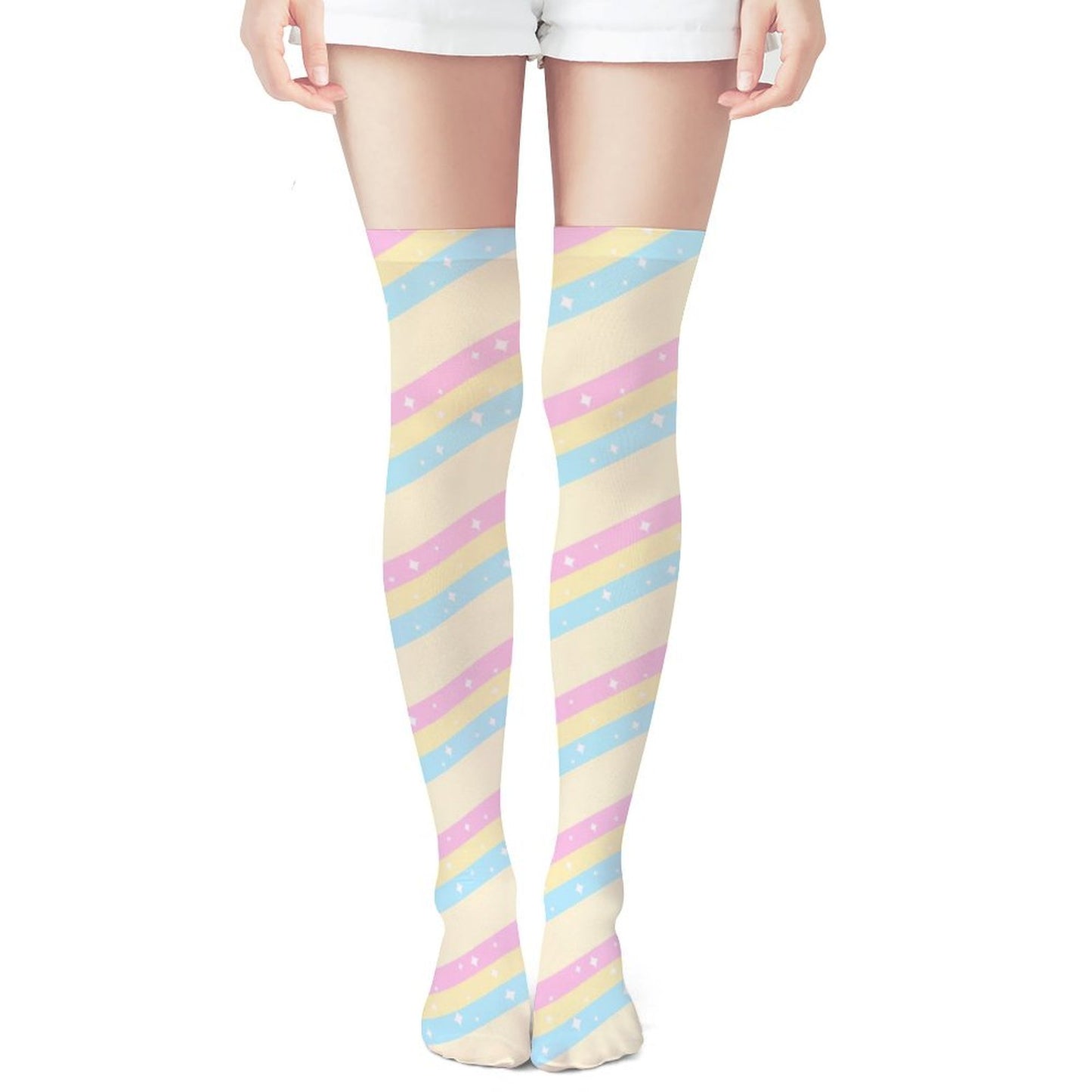Teatime Fantasy Over Knee Stocking Socks (Yellow)