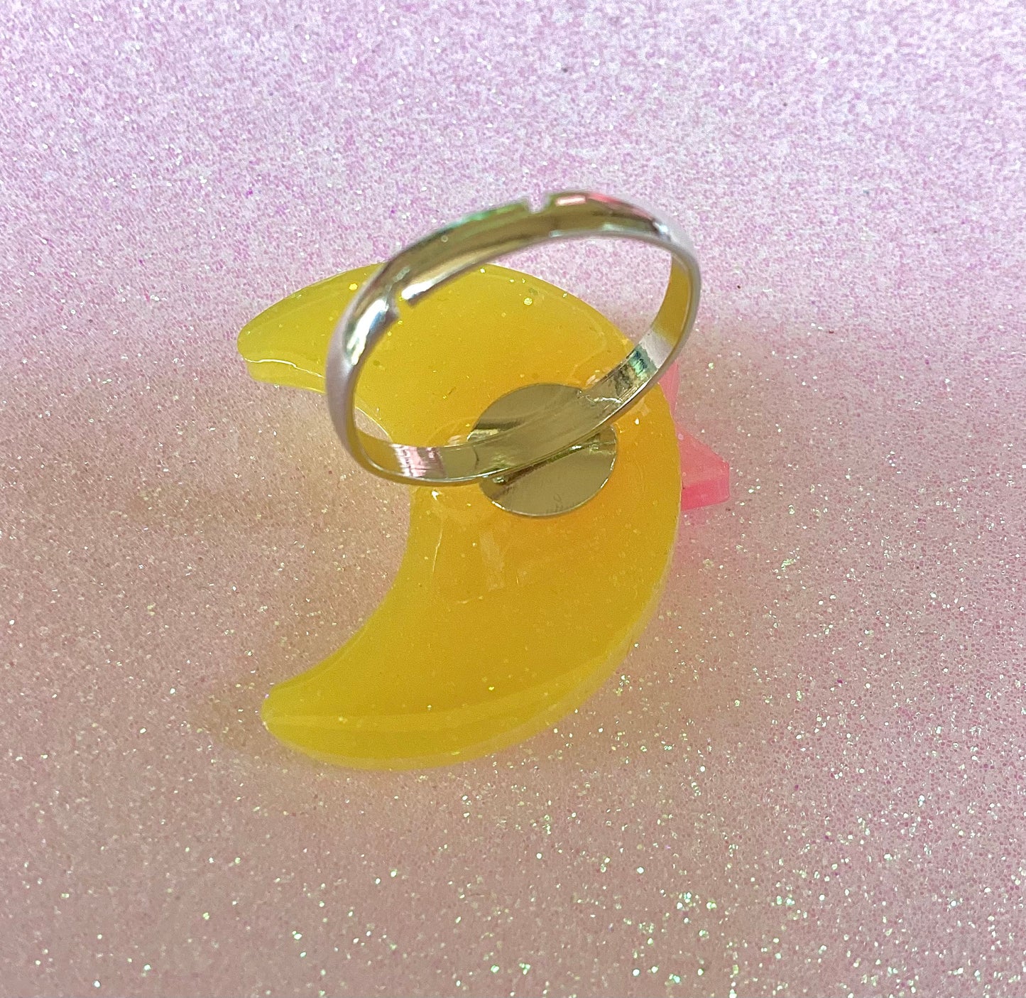 Magical Moon Ring (Yellow Sparkle Star)