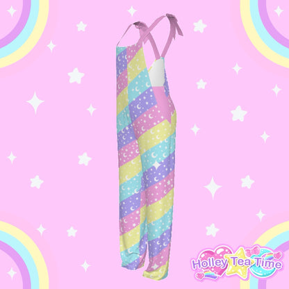 Cosmic Rainbow Jumpsuit Overalls